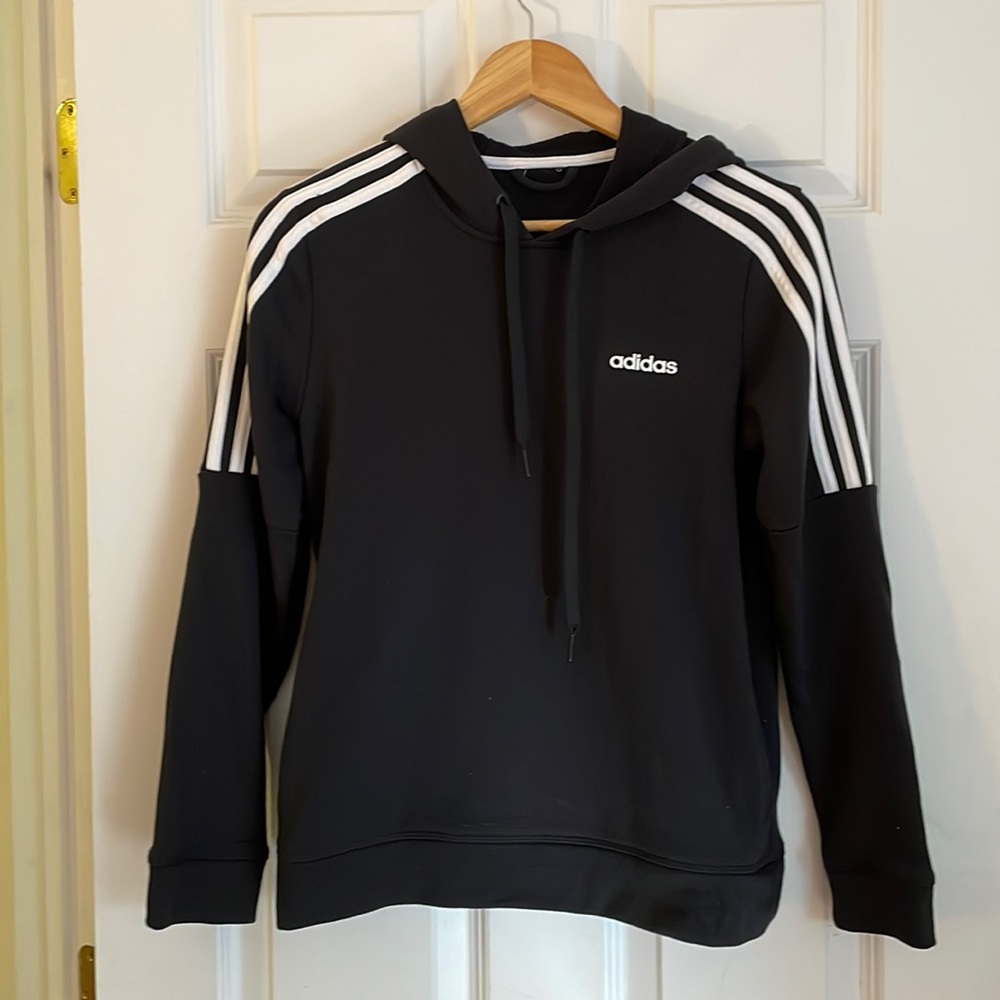 Adidas three stripe hoodie small EUC
